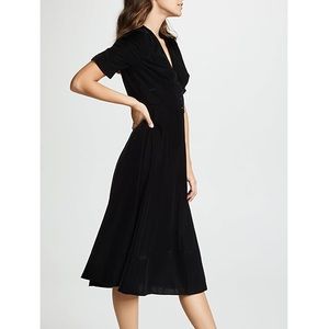 Shoshanna Black Lakewood Velvet Dress